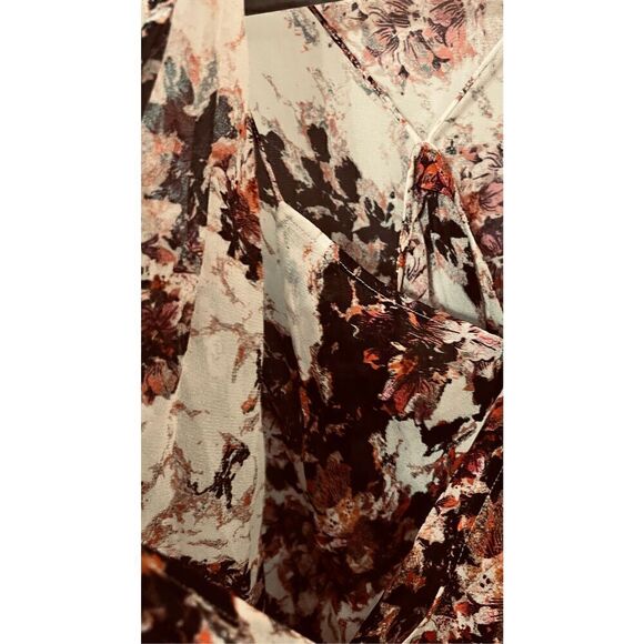 IRO PARADON FLORAL SURPLICE BELL SLEEVE FLORAL BLOUSE SIZE S US SZ 6 FRENCH 36 - Picture 5 of 14